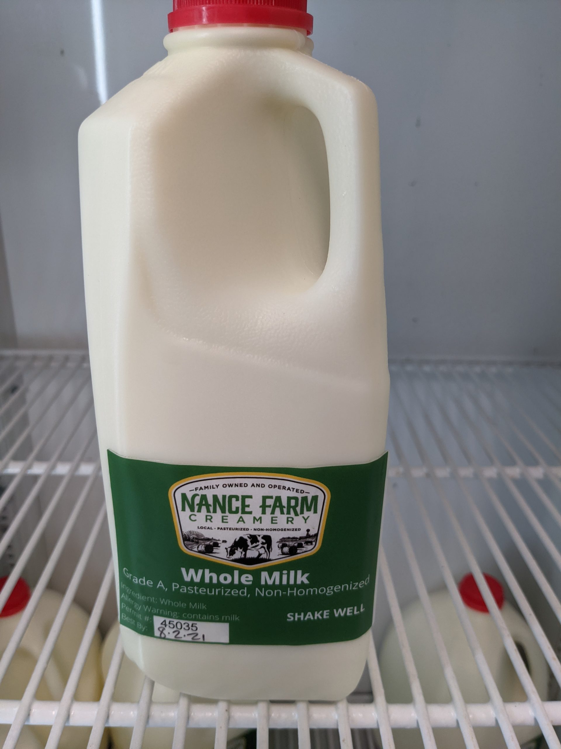 Raw Milk (1/2 gal)