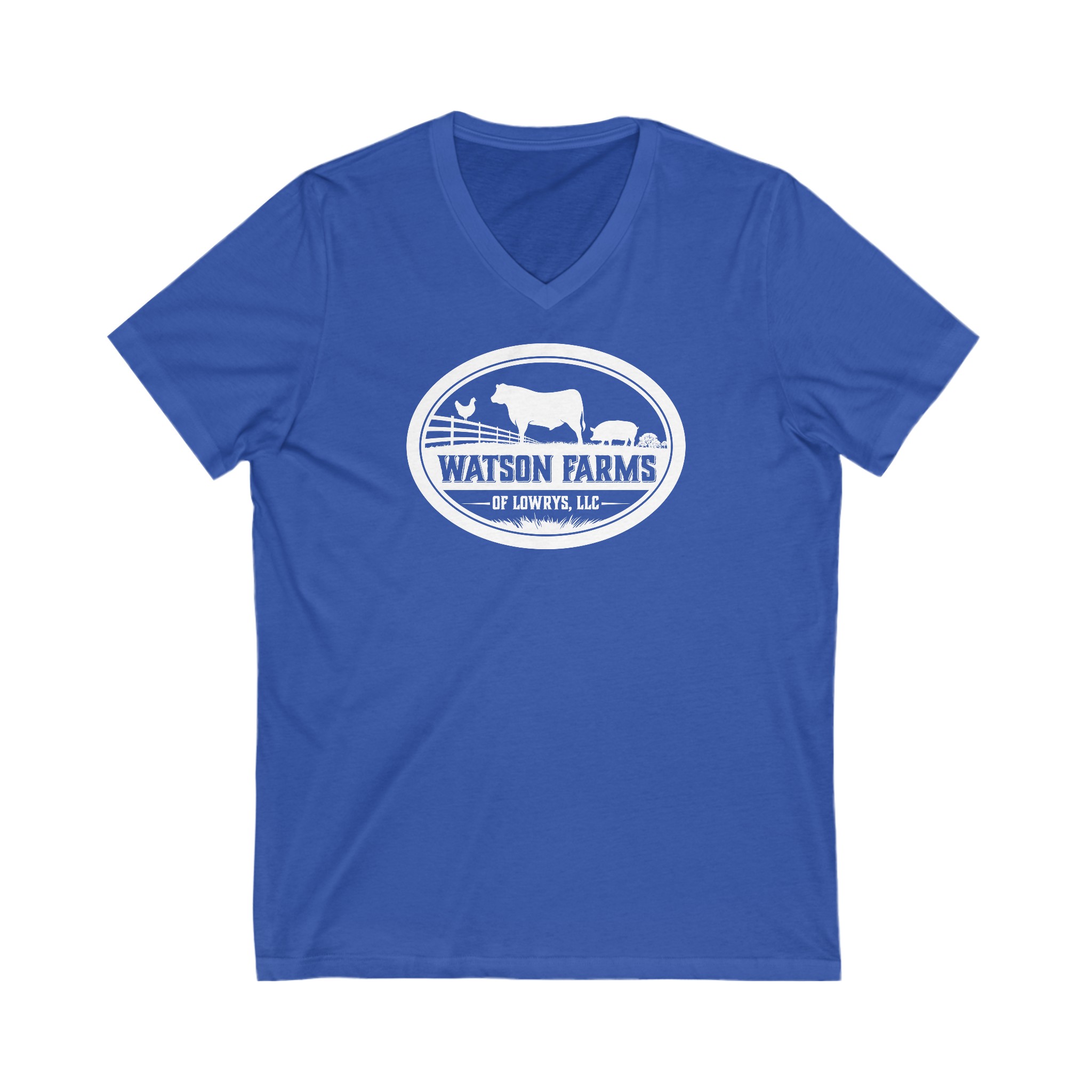 Watson Logo V-Neck Tee – Watson Farms