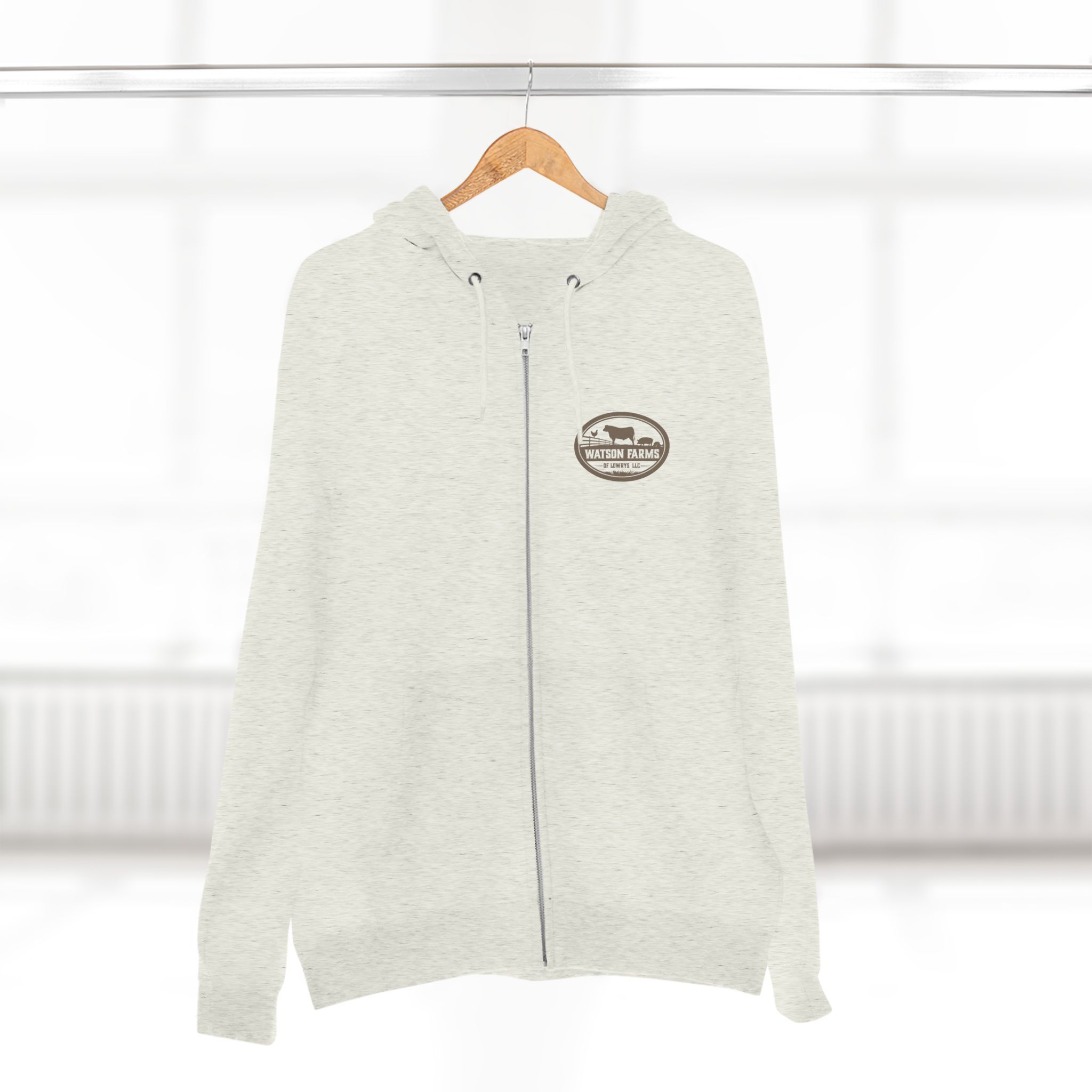Watson Logo Unisex Zip Hoodie - Image 3