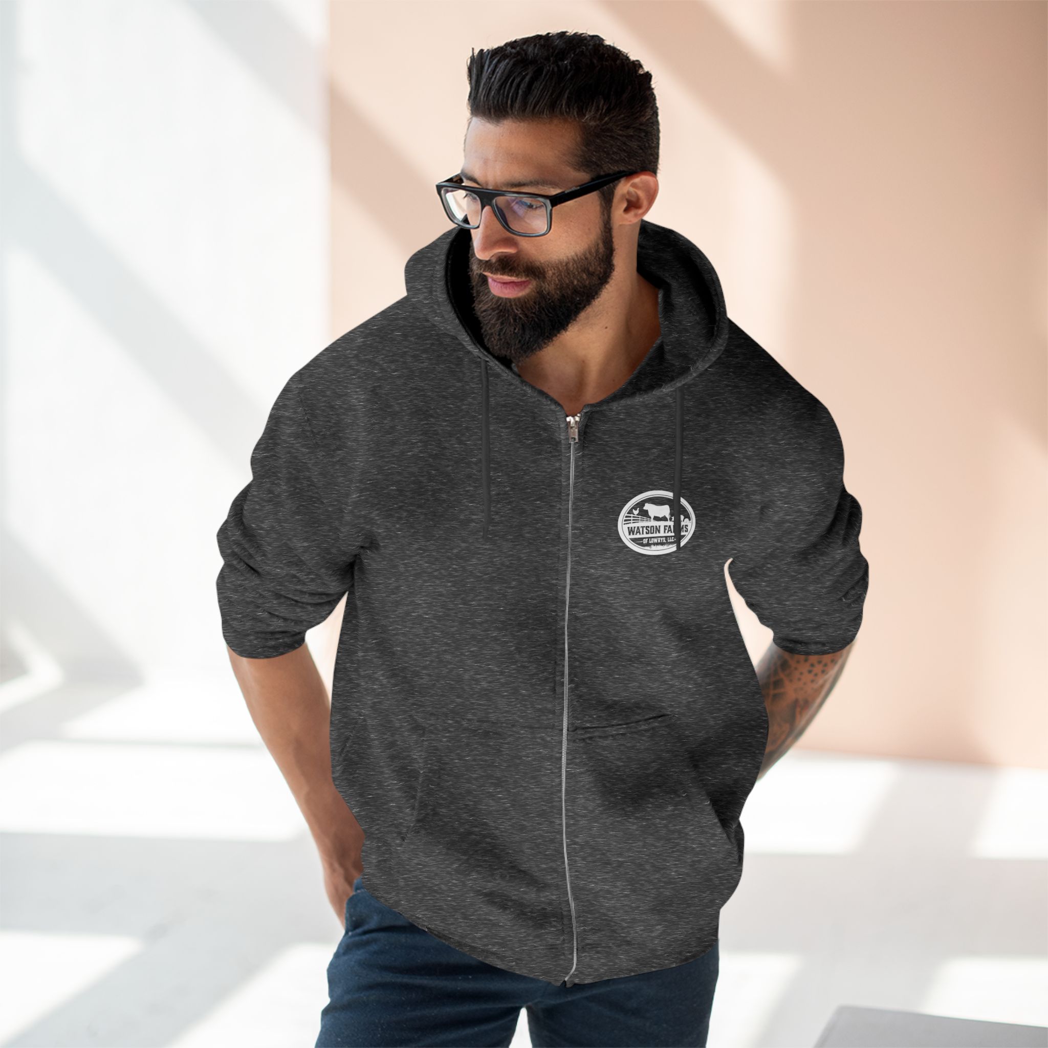 Watson Logo Unisex Zip Hoodie