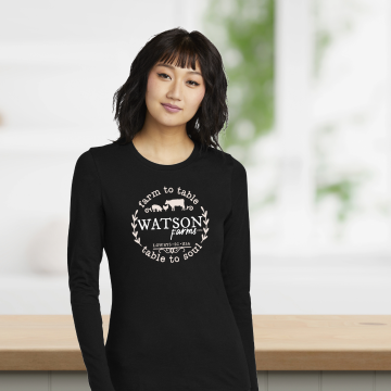Ladies Farm to Table Long Sleeve Tee