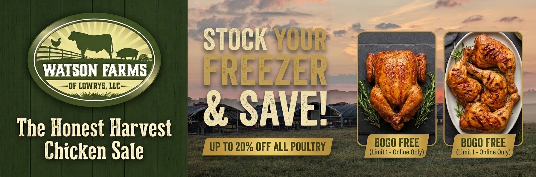 Honest Harvest Chicken Sale