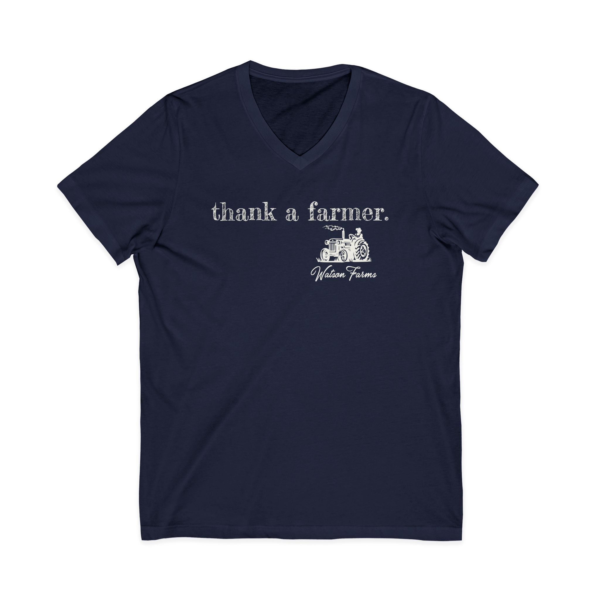 Thank a farmer Short Sleeve V-Neck