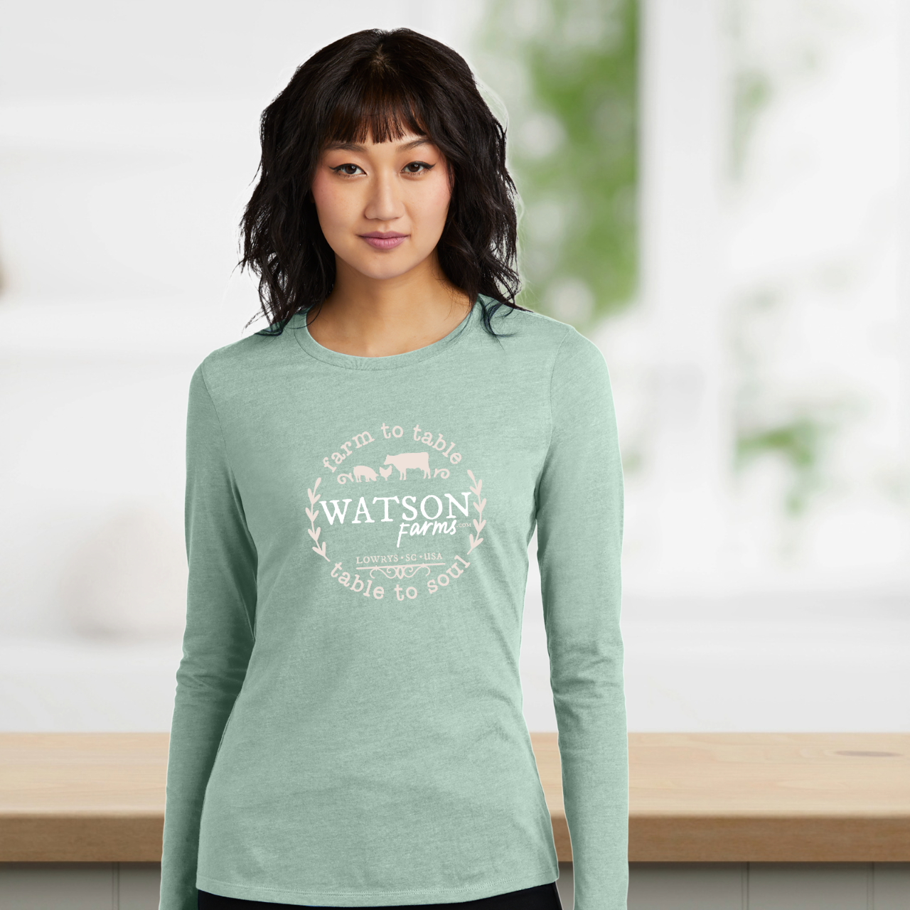 Ladies Farm to Table Long Sleeve Tee - Image 3