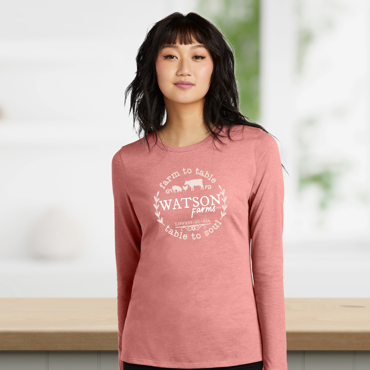 Ladies Farm to Table Long Sleeve Tee - Image 2