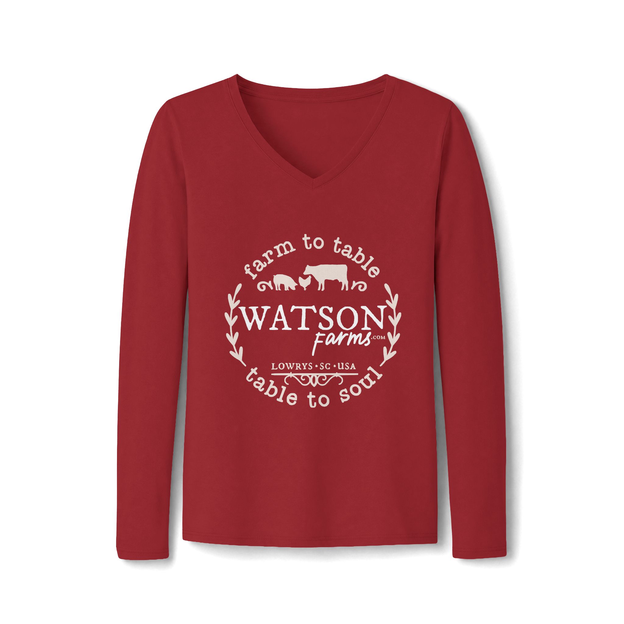 Women's Long Sleeve Fan Favorite V-Neck Tee - Image 19
