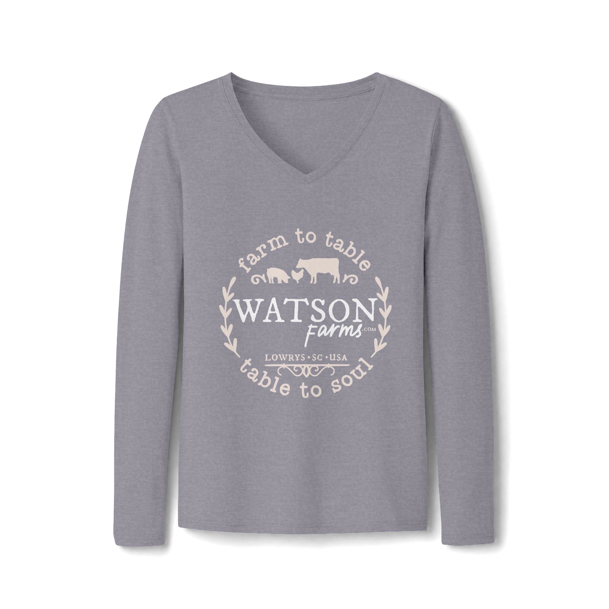 Women's Long Sleeve Fan Favorite V-Neck Tee - Image 15