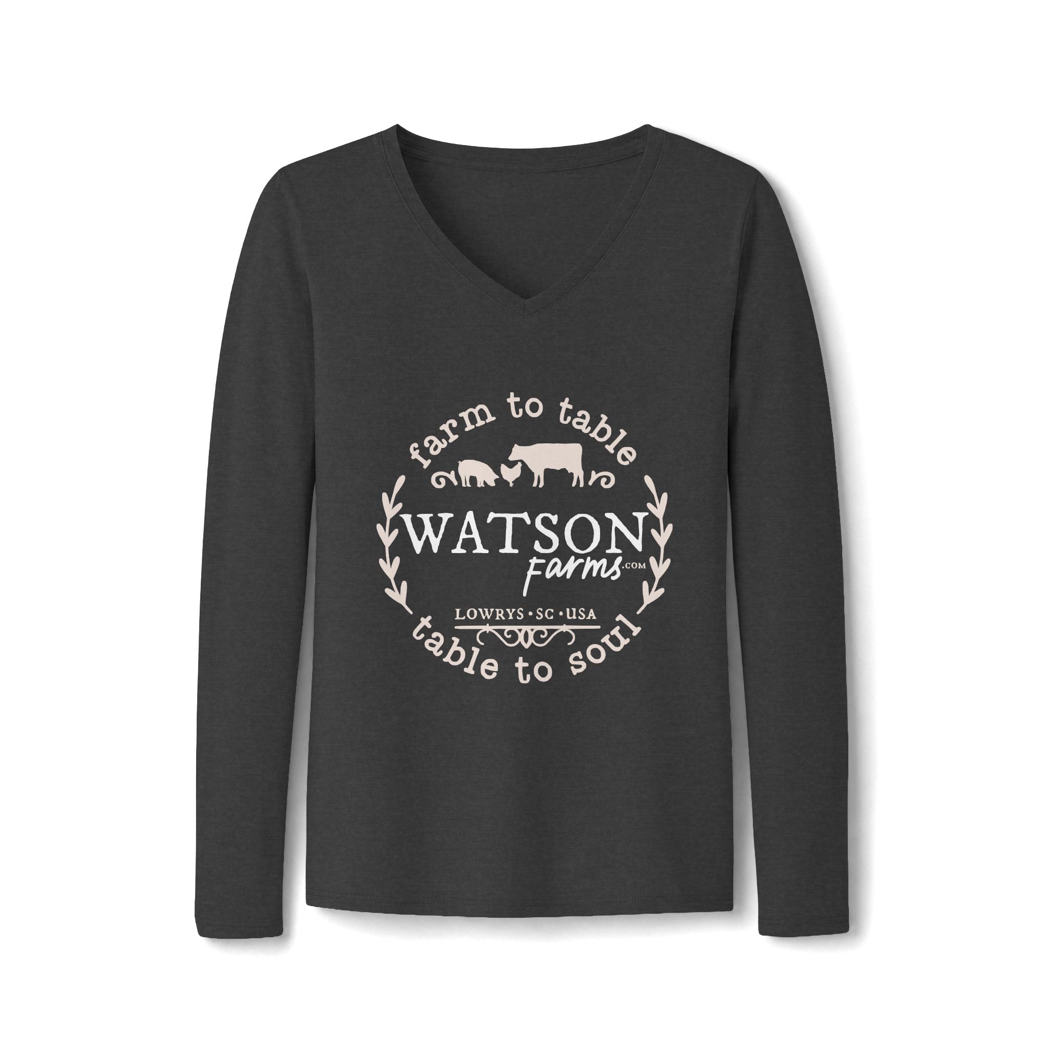 Women's Long Sleeve Fan Favorite V-Neck Tee - Image 3