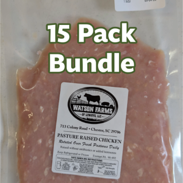15-Pack Pasture-Raised Ground Chicken Bundle (~15 lbs)